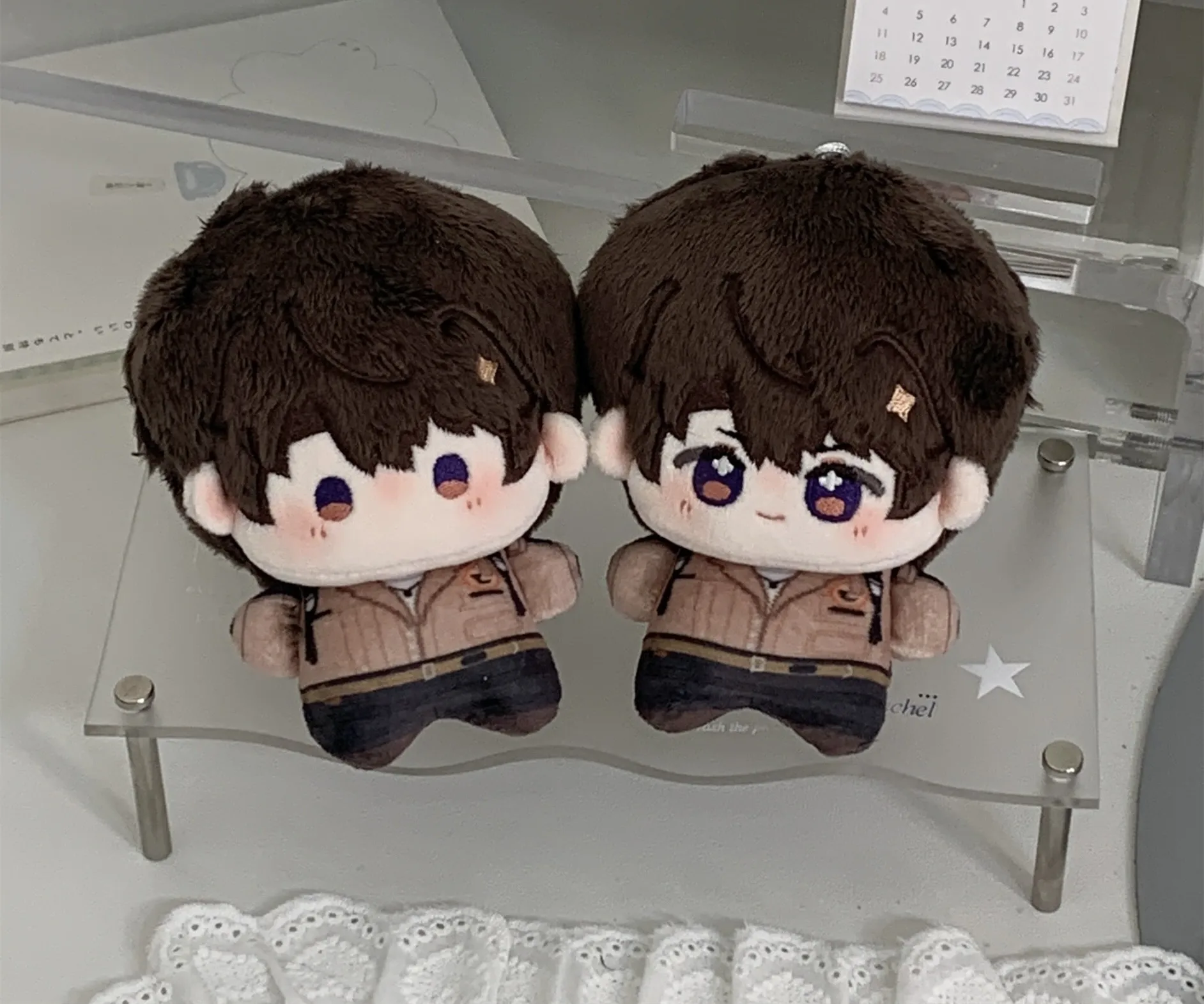 In Magazzino 10 cm Amore e Spazio Profondo Sylus Rafayel Zayne Caleb Xavier Peluche Ripiene Vestiti per Bambole Gioco Anime Portachiavi Borsa Giocattolo Per Bambini