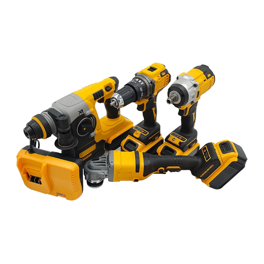 Electric Angle Grinder Tool Box Set with Electric Saw Drill Machine Torque Ratchet Wrench Power Tool Kit OEM Customizable