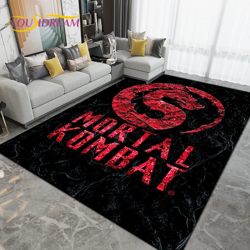 

Cartoon Mortal Kombat Area Rug Large,Carpet Rug for Living Room Bedroom,Kitchen Bathroom Entrance Doormat Non-slip Floor Mats
