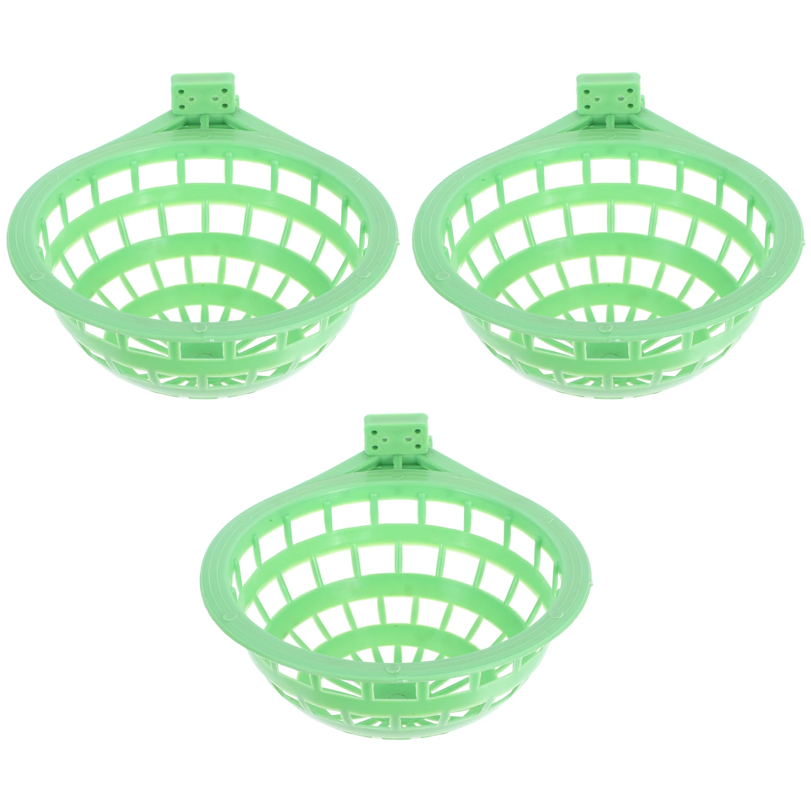 

3Pcs Bird Nesting Bowl Pigeon Nest Reusable Plastic Dove Quail Breeding Nest Hollow Out Design Easy Install for Hatching Rest
