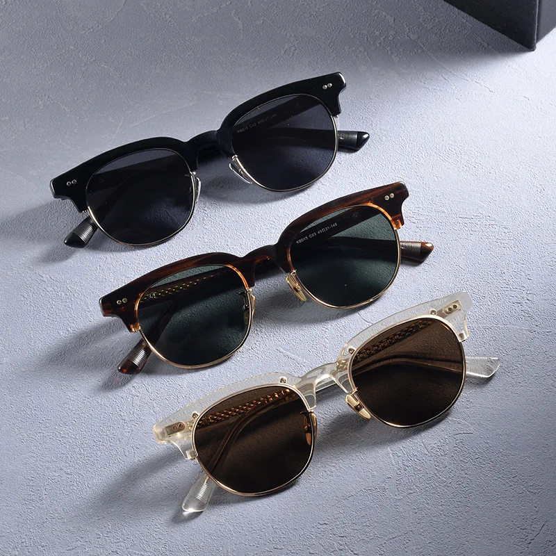 Round Polarized Sunglasses for Men Vintage Sunglasses Women Fashion Glasses for Men Glasses Men Lentes Sol Polarizados Hombre