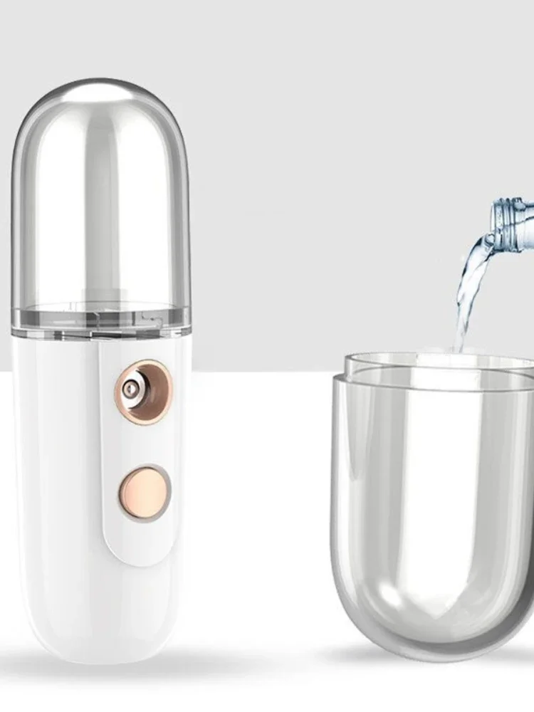 Portable Water Replenishing Instrument Facial Beauty Humidifier Rechargeable Spray Hand Held Alcohol Disinfection Atomization