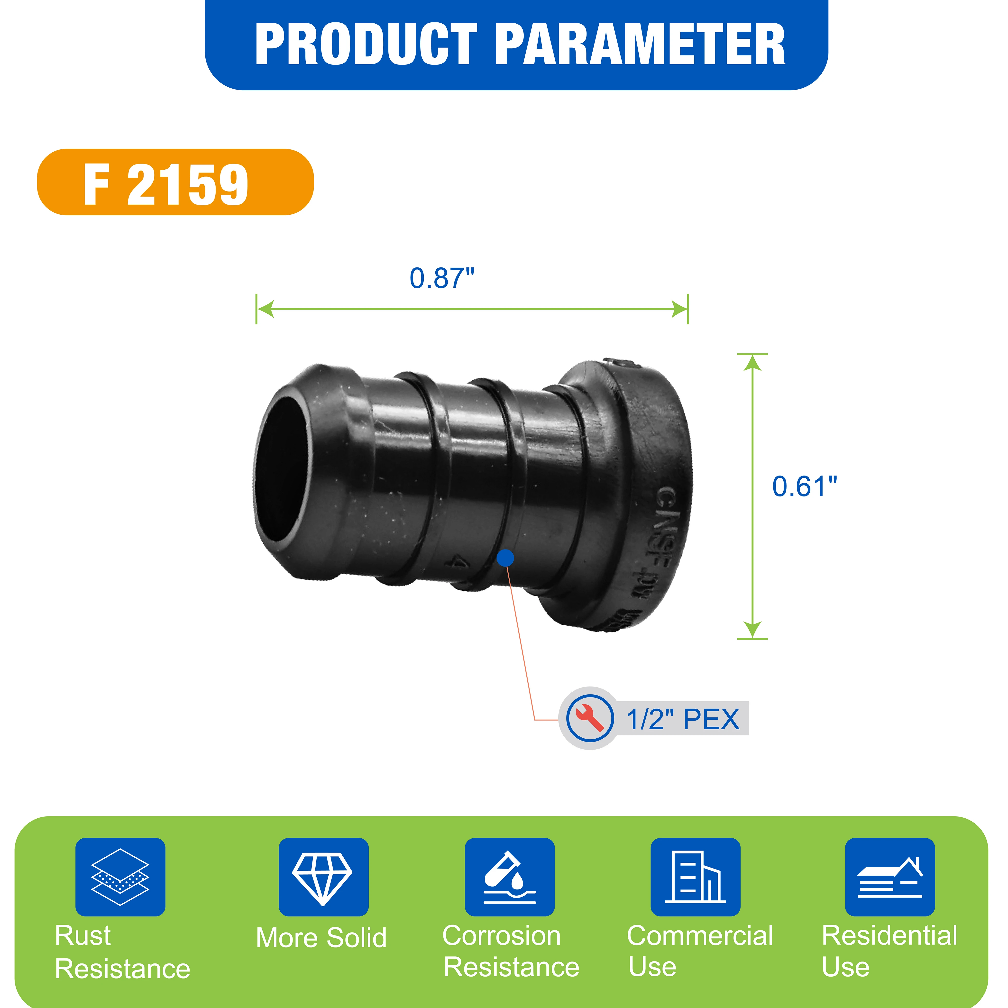 KING SMART Crimp/F2159 PEX 1/2