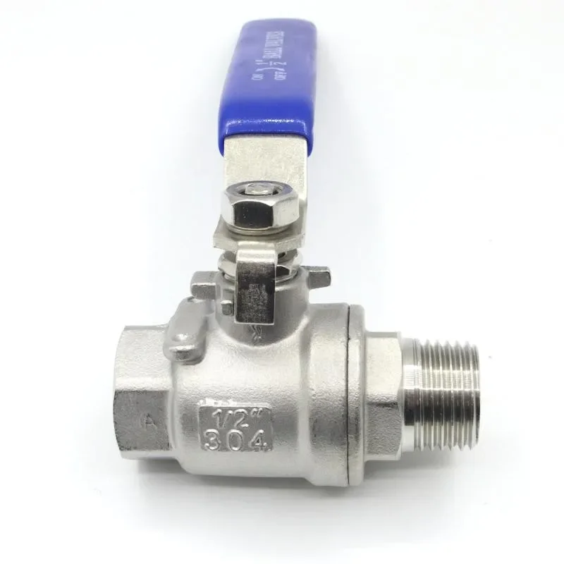 

1/4" 3/8" 1/2" 3/4" 1" 2" BSPT Female To Male Full Port Ball Valve Controller 304 Stainless Steel Water Gas Oil Home Garden Brew