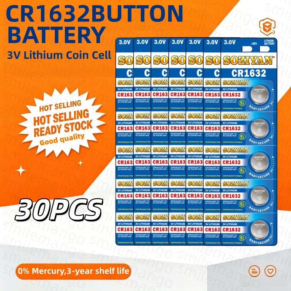 Batterij CR1632 Lithium Batterij DL1632 BR1632 KCR1632 ECR1632 Voor Auto Afstandsbediening Horloge Knoopcelbatterijen