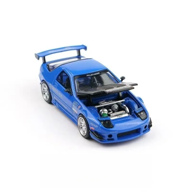 Poprace 1:64 RX-7 FC3S RE-AMEMIYA Wide Body Alloy Car Model - In stock