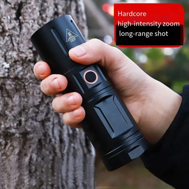 RECOMMENDATION  T40 High-Power LED Flashlight, Long-Lasting Rechargeable Torch with Zoom and Multiple Modes