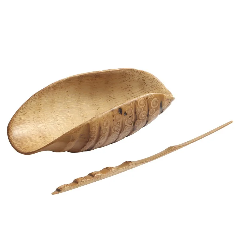 

Bamboo root tea, purely handmade bamboo tea shovel