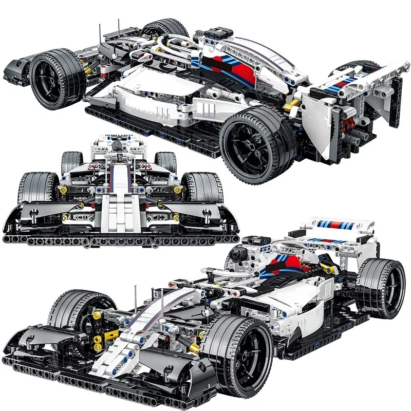 1152 unidades técnicas 023004   Fórmula carros f1 blocos de construção carros de corrida esportes super modelo kits tijolos brinquedos para crianças meninos presentes