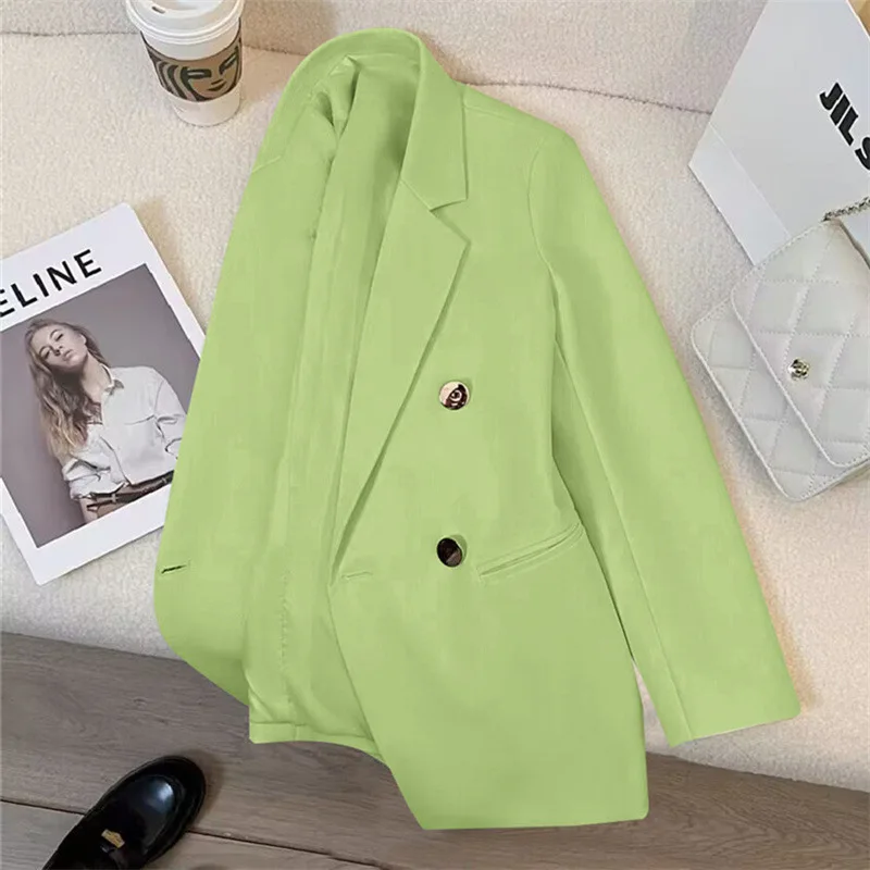 New Women's Suit Coat Loose Elegant Sports Casual Blazer Korean Fashion Luxury Jacket Spring Autumn Solid Color Ladies Clothing