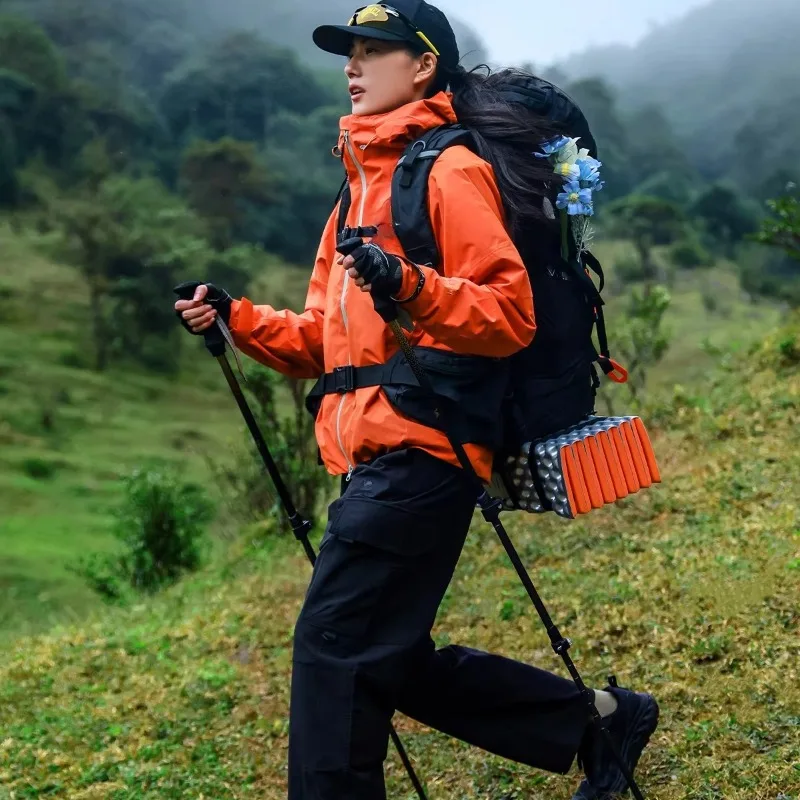 Hiking Pole Carbon Fiber Carbon Professional Outdoor Climbing Hiking Lightweight Retractable Folding Cane