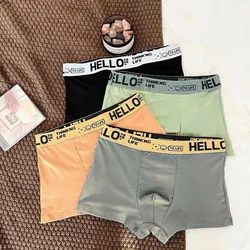 Short de boxe respirant pour homme, boxer de sport, caleçon doux et sexy, culotte grande taille, sous-vêtement Chester