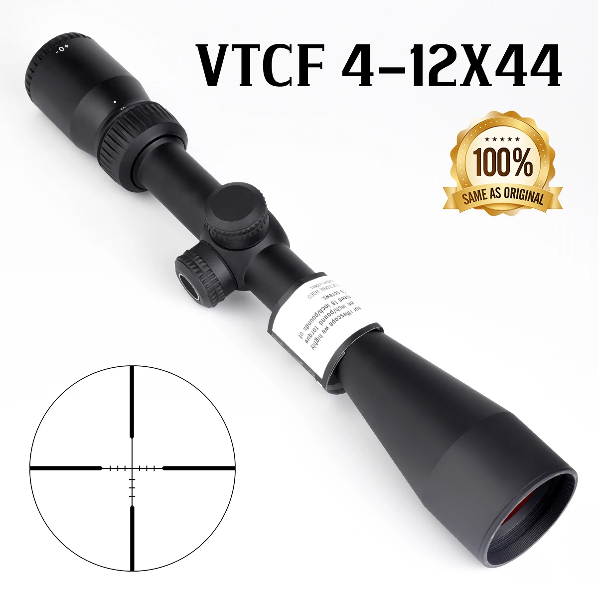 

Original Optics Tactical 4-12x44 Scope Dead-Hold BDC Reticle Precision Scopes Cross-Hair Collimator for Hunting Accessories
