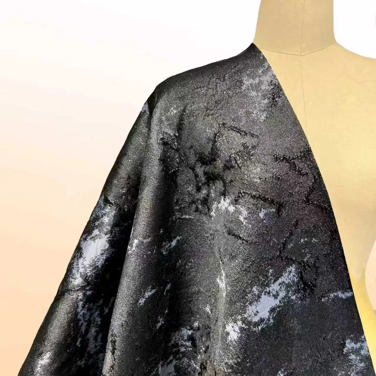 

Высококачественная жаккардовая кружевная ткань, 5 ярдов, французская парчовая ткань