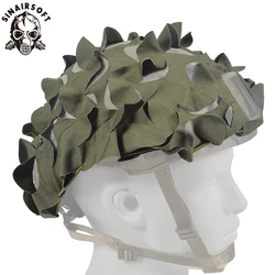 Tactical 3D Camo Net Airsoft Helmet Cover Laser Cut Nylon Drawstring Helmet Scrim CS Wargame Paintball Paratrooper Hunting