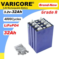 VariCore 3.2V 32Ah battery pack LiFePO4 phosphate 32000mAh for 4S 12V 24V Motorcycle Car motor batteries modification Stud