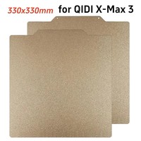 Double Sided Textured PEI 330x330 Sheet Spring Steel Build Plate Flexible Print Bed Removable Surface Platform for QIDI X-Max 3