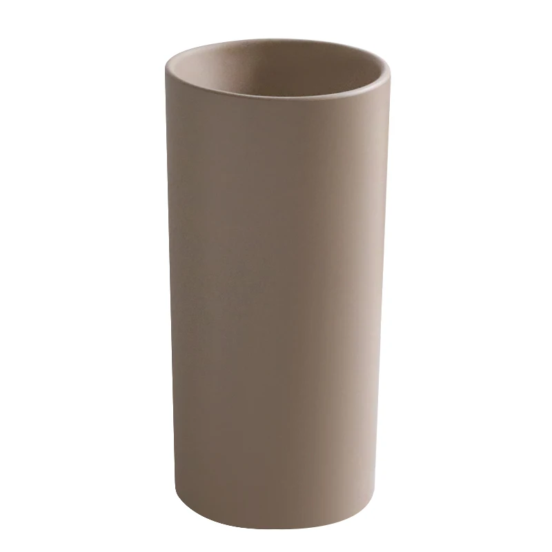 

Khaki ceramic wash basin integrated column basin small apartment bathroom balcony washbasin