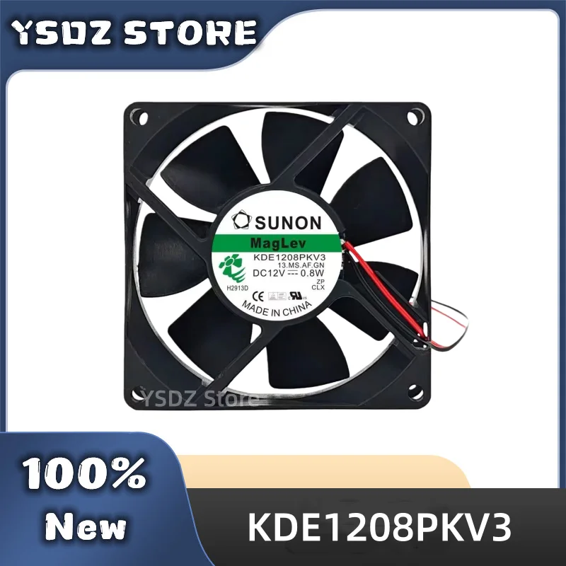 KDE1208PKV3 13.MS.AF.GN 2/3-wire DC12V 0.8W 80*80*20MM For SUNON New Original Cooling fan Fast Shipping