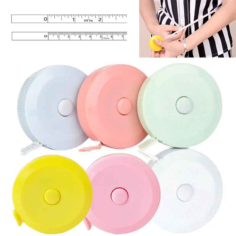 Round Soft Tape Measure Double Scale Body Sewing Flexible Measurement Ruler For Body Measuring Tools Tailor Craft  