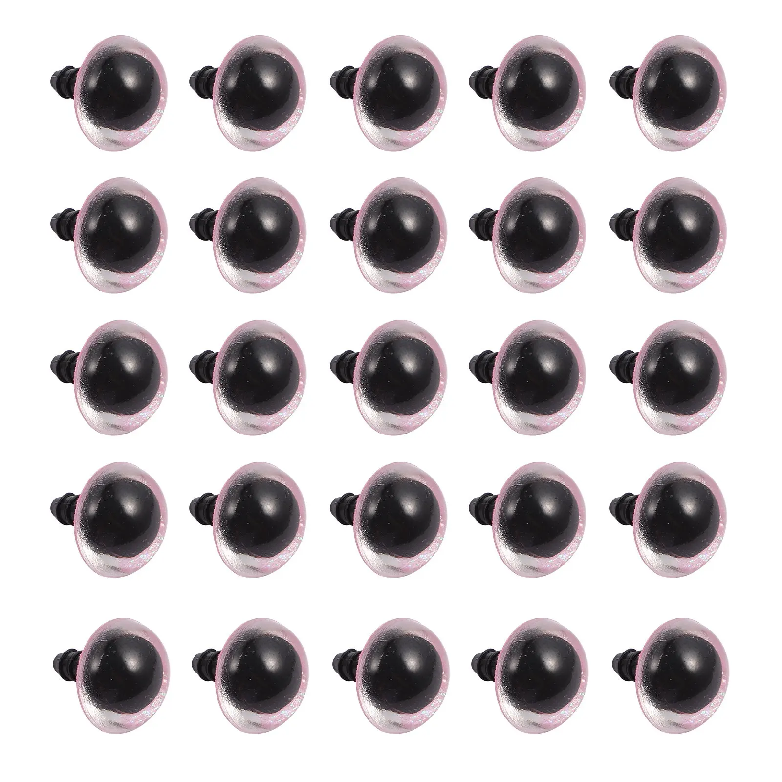 Ensemble de 50 faux yeux créatifs en plastique écologique pour projets d'artisanat, d'art et de bricolage, accessoires et fournitures DIY