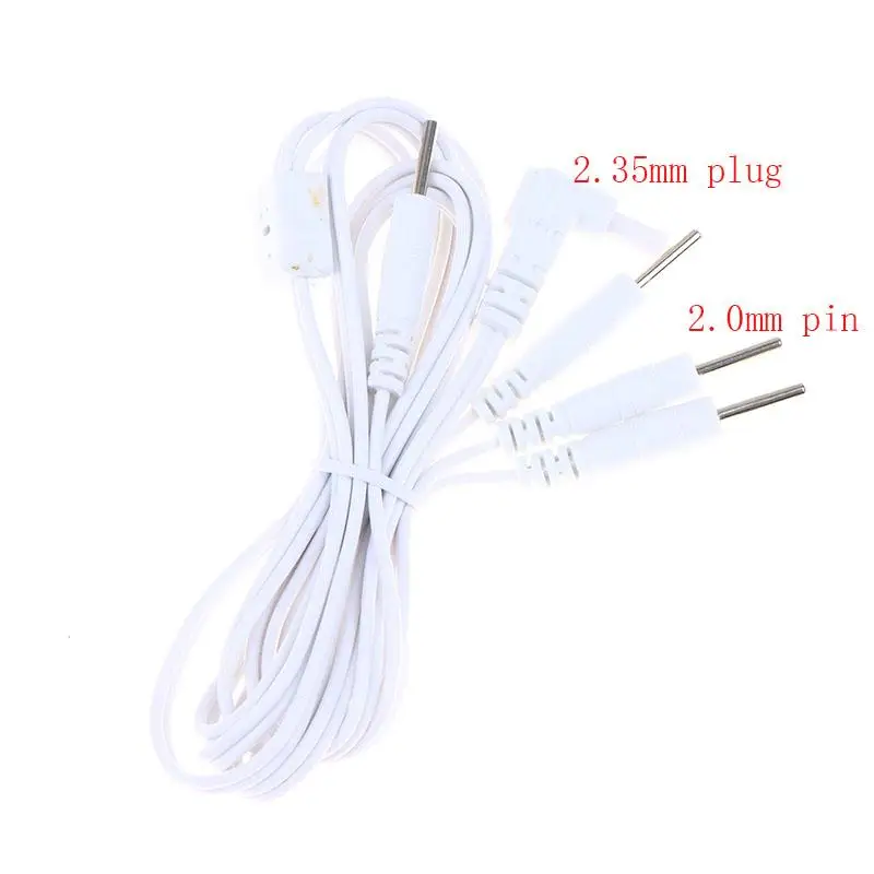 ^2.35mm Electrode Cable 4 Pin Connectors TENS Electrotherapy Lead Wires For Acupuncture Muscle Stimulator Therapy Massager~
