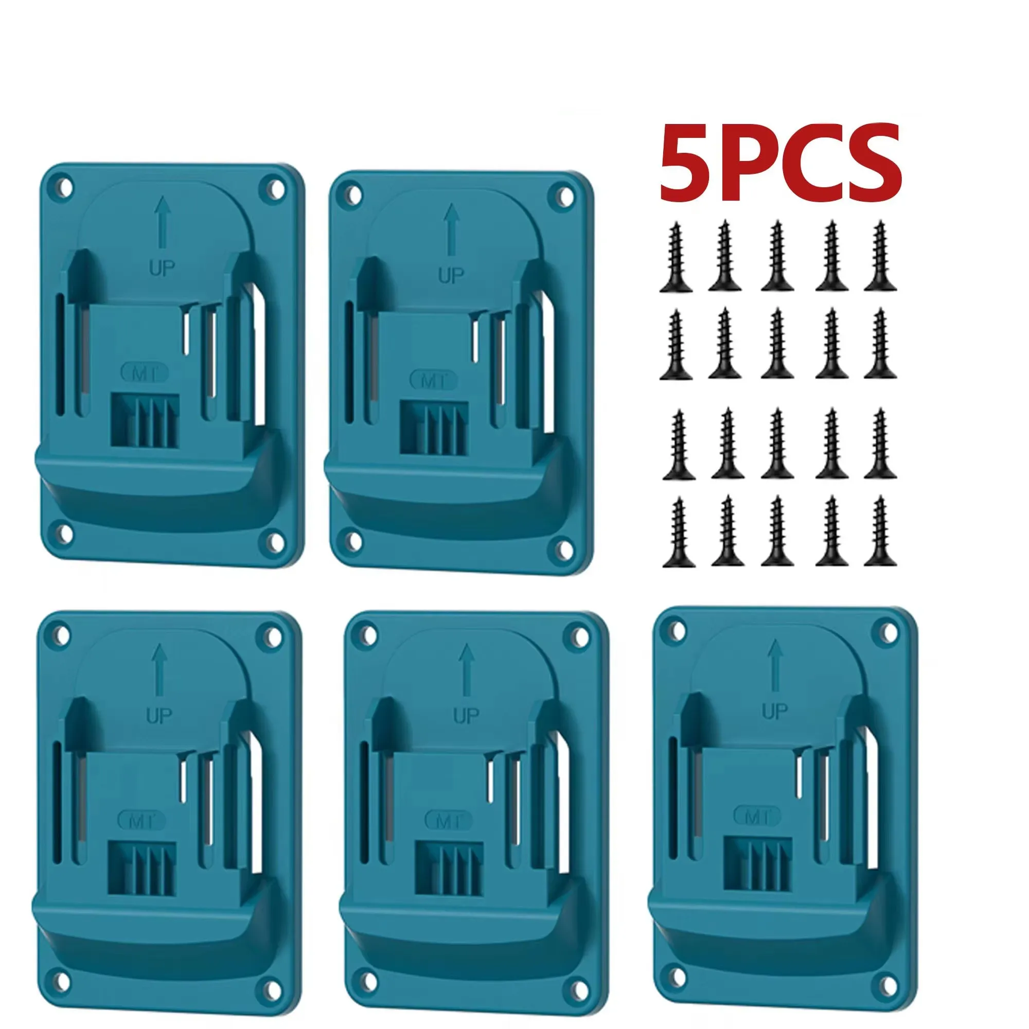 1/3/5Pcs Wall Mount Electric Tool Holder Wall Power Mount Storage Battery Bracket Fixing Drill Holder Slots Stand for Makita