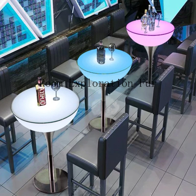 Nightclub Round Bar Tables Modern Party Side Outdoor Cocktail Bar Tables Reception Counter Stehtisch Commercial Furniture SR50BT