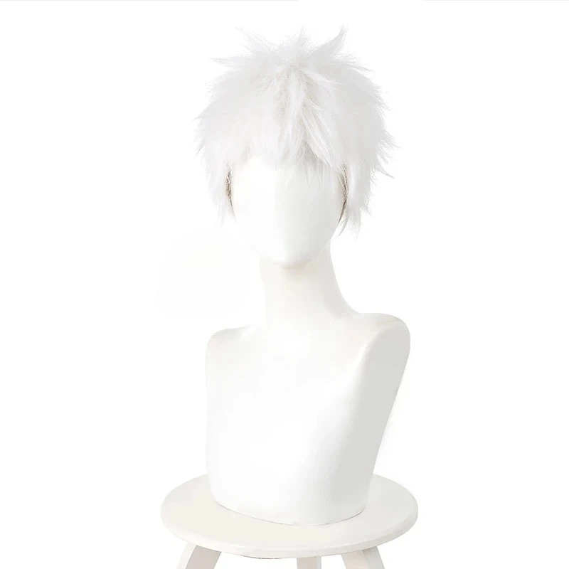 Perruque de Cosplay Anime The Summer Hikaru Died Hikaru Indou, cheveux courts blancs, fête d'halloween pour femmes et hommes, accessoires de jeu de rôle de carnaval