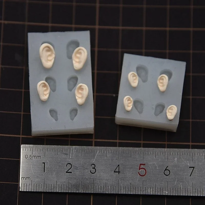 Universal Use Ear Silicone Mould Pottery Clay Ear DIY Light Clay Molds