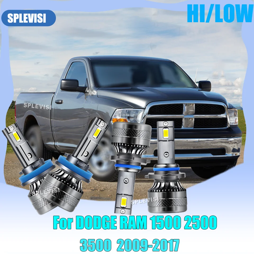 

IP68 Upgrade Car Headlight HB3 H11 Auto LED Lamp Bulb For DODGE RAM 1500 2500 3500 2009 2010 2011 2012 2013 2014 2015 2016 2017