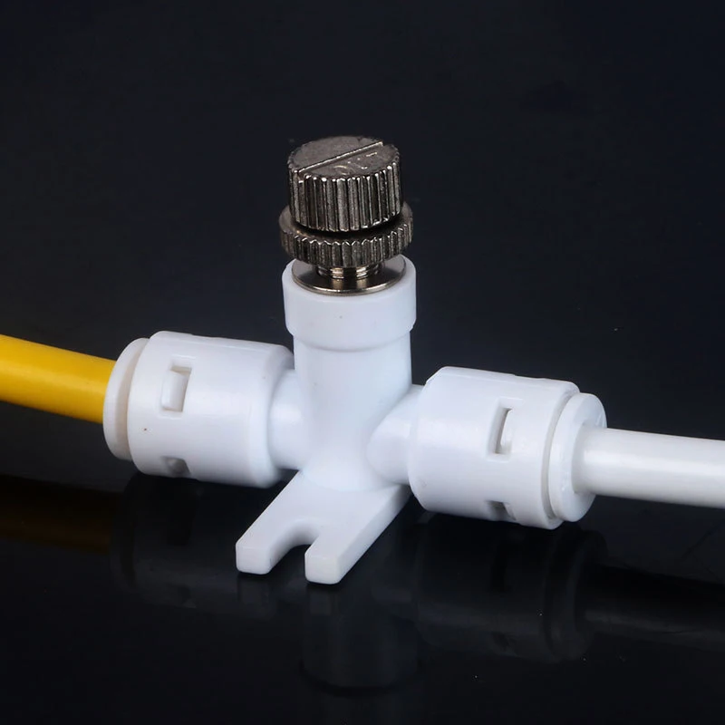 

1/4" Hose Reverse Osmosis RO Water Flow Adjust Valve Regulator Waterflow Control Valve Connector Fitting Water Speed Controller