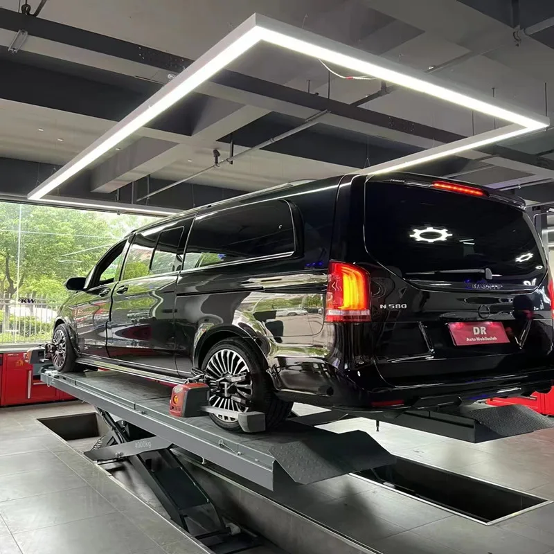 Best Price DELILAI DL-4.0DJ Scissor Design Double Cylinder Hydraulic 4T Car Lift Garage Equipment