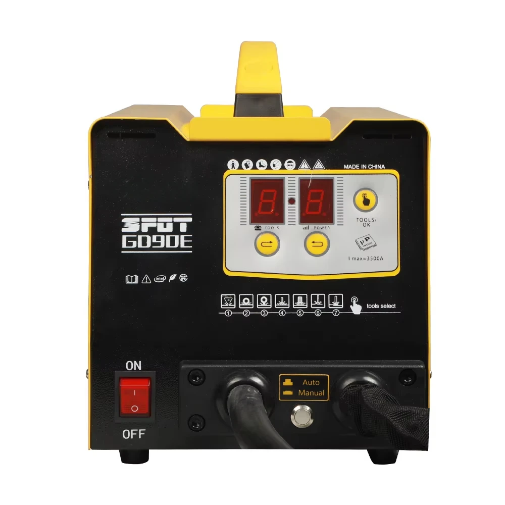 GD90E Vehicle Panel Spot Puller Dent Spotter 110V 3500A 3KW Multispot Bonnet Door Repair Spot Welding Machine