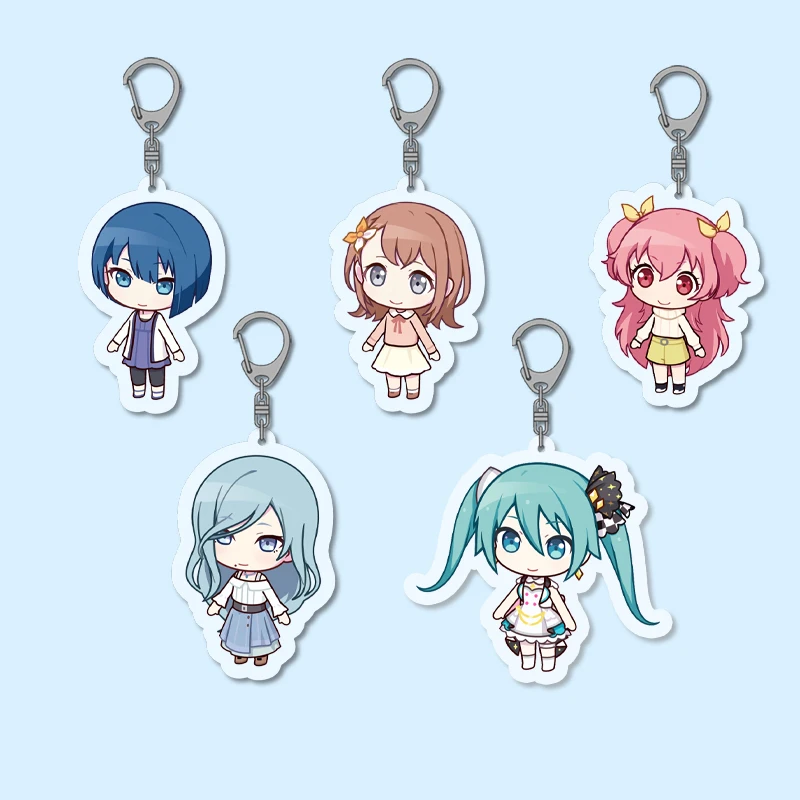 5pcs Anime Characters Acrylic Keychain Set, Gift for Cosplayers