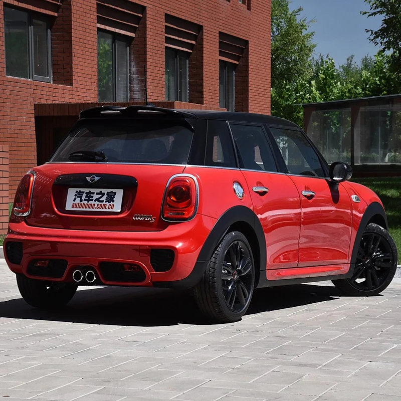 Real Carbon Car Rear Door Trunk Decoration Strip Cover Glossy Black Case Sticker Protector Decor For Mini Cooper F55 F56 F57