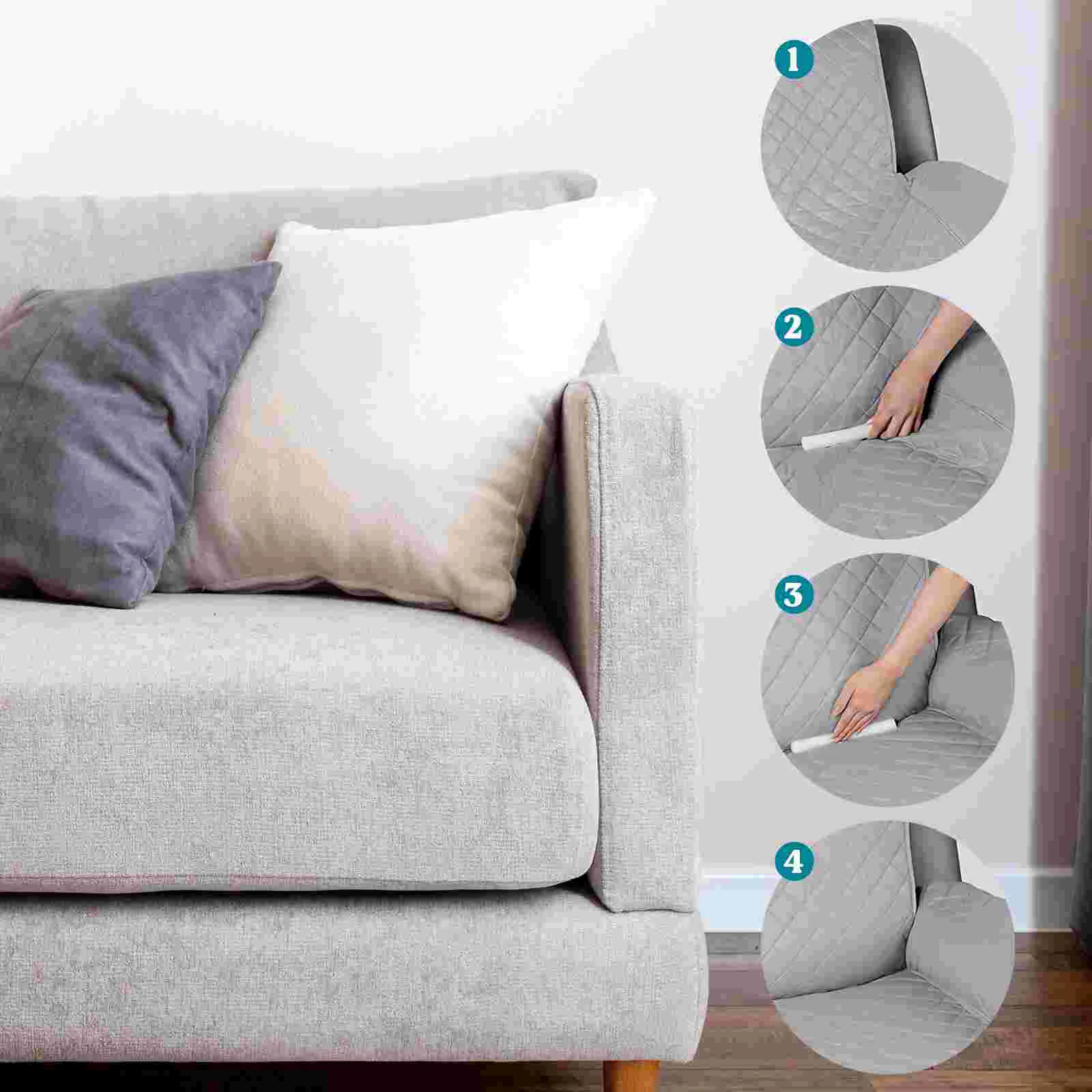 14 Pcs Foam Filler Rods Sofa Fixing Bar White Couch Cushion Grip Sofa Slipcover Grips Furniture Cover Tuck Grips Foam Support image 6