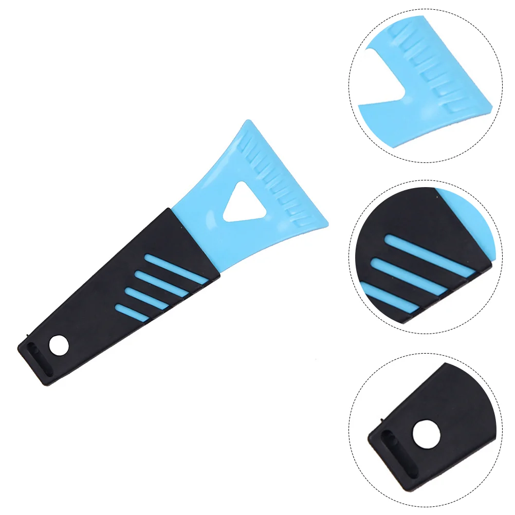 Mini spatule en plastique pour déglaçage de voiture, grattoir, neige, congélateur, glace, outil remodelé, livres sur pare-brise, 2 pièces