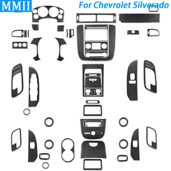 For Chevrolet Silverado Tahoe GMC Avalanche LTZ Sierra SLT 07-13 Carbon Fiber Steering Wheel Car Interior Accessories Sticker