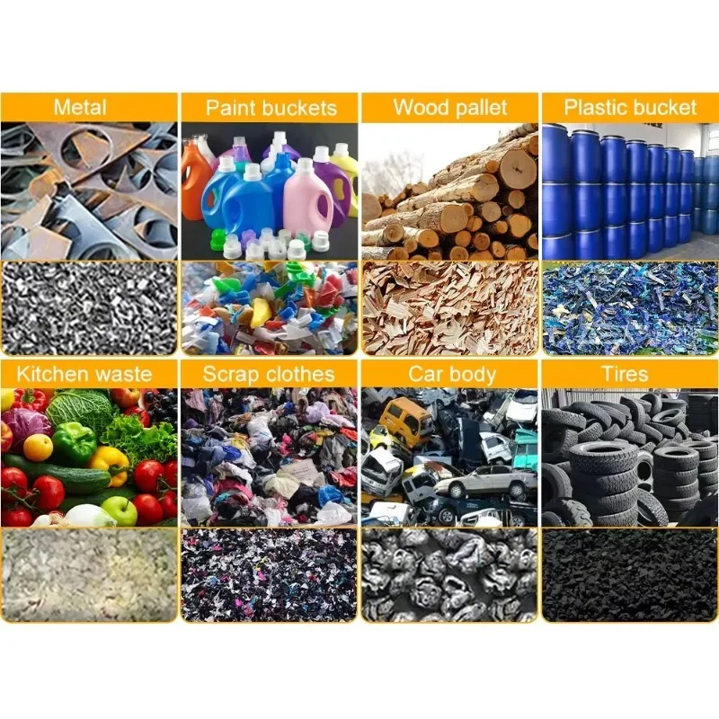 Scrap Metal Shredder For Sale V-EB500 Shredder Shred Wood, Metal, Hard Plastic, Hard Drives Shredder Crusher Machine