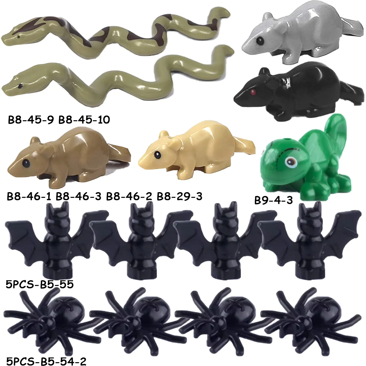 MOC Meerestiere Bausteine Meereszene Hai Oktopus Mantarochen Clownfisch Wal Krabbe Schildkröte Bausteine Spielzeug Kindergeschenk