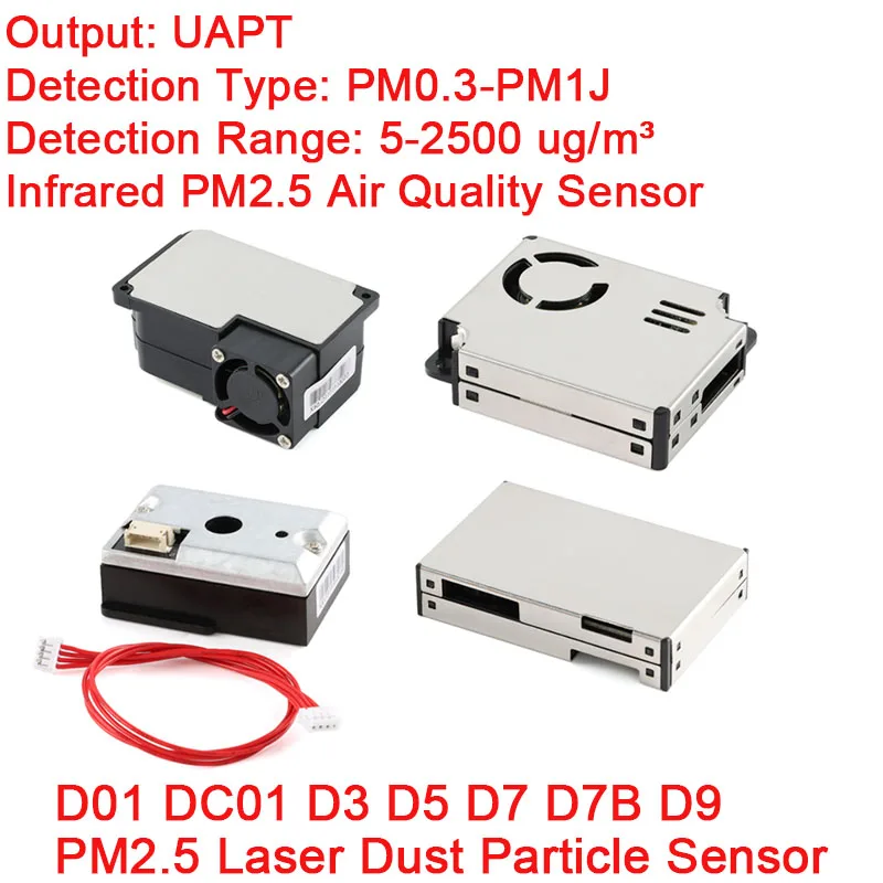 PM2.5 Air Particle/Dust Sensor D5 D9 D7 D7 D3 Laser D01 DC01 Infrared IR Module Air Gas Pollution Detection Purifier Plantower