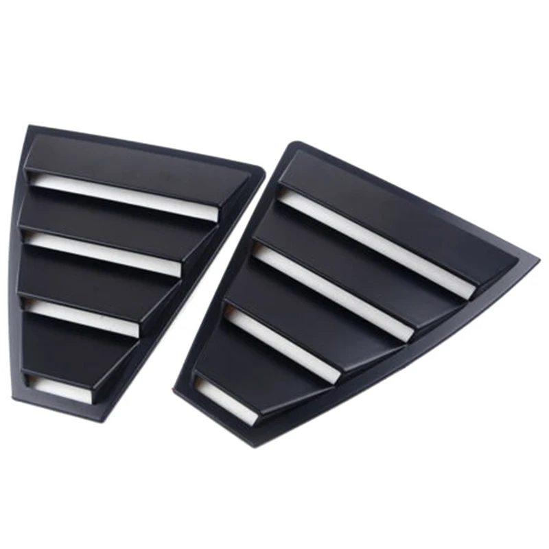Authentic Rear Quarter Side Window Louvers Vent Cover Trim Panel Window Blinds Triangular For Elantra 2017 2018 2019