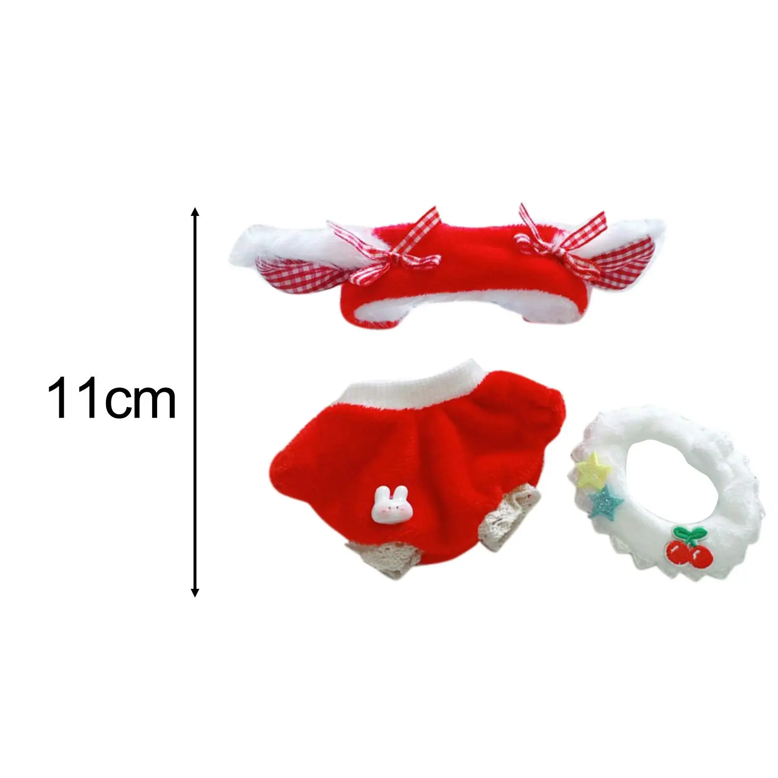 Vêtements de beurre mignons pour poupées garçons, 3 pièces, 17cm, mode, habillage confortable, accessoire de costume trempé, pendentif beurre