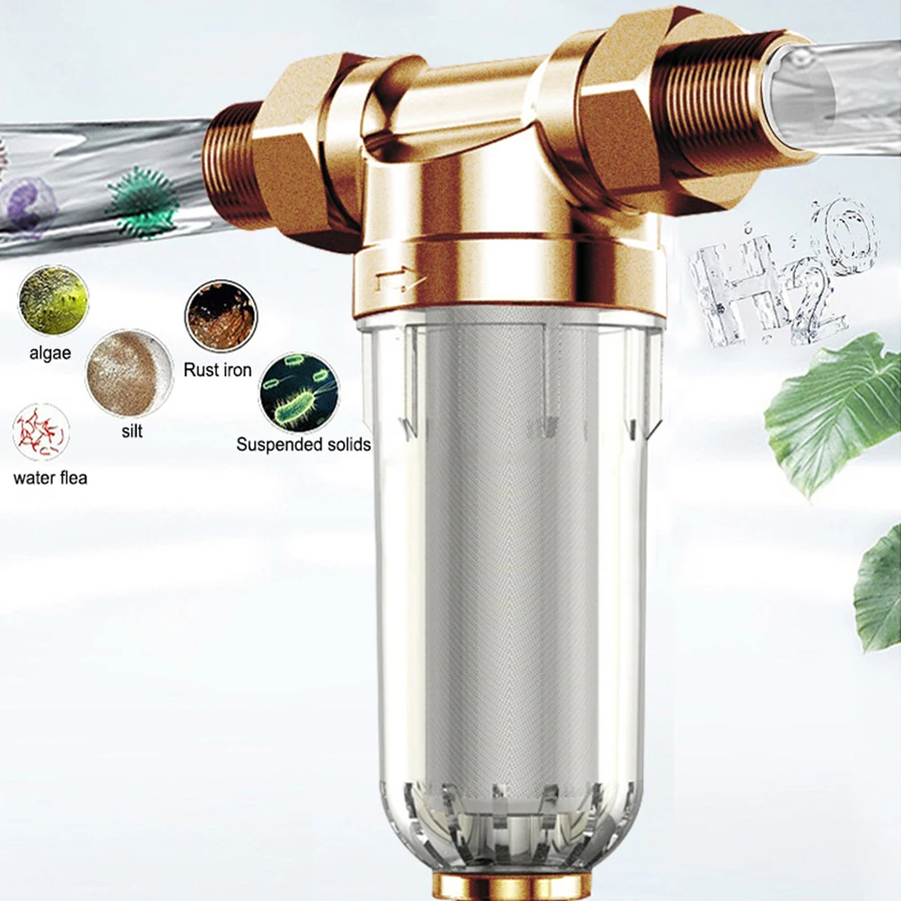 صنابير نحاسية فلتر مياه ، أجهزة ما قبل الماء ، منقي أمامي ، ملحقات أدوات الأجهزة ، لوازم صنبور المطبخ المنزلي