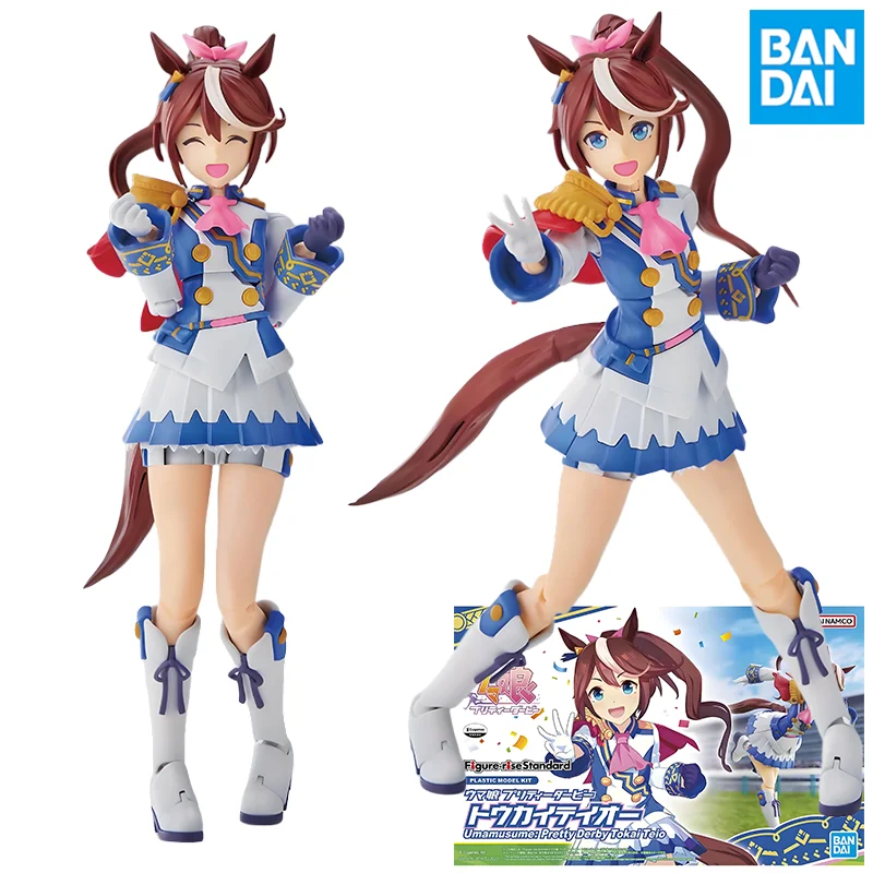 Oryginalne figurki akcji Bandai FRS Umamusume Pretty Derby Silence Special Week Tokai Teio Anime Model do Składania Ozdoby