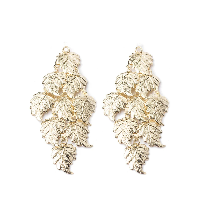 Engood 60 قطعة مبالغ فيها متعدد الطبقات يترك المعلقات زر الخياطة تقليم الزينة الحرفية مشبك DIY بها بنفسك مجوهرات القرط قلادة