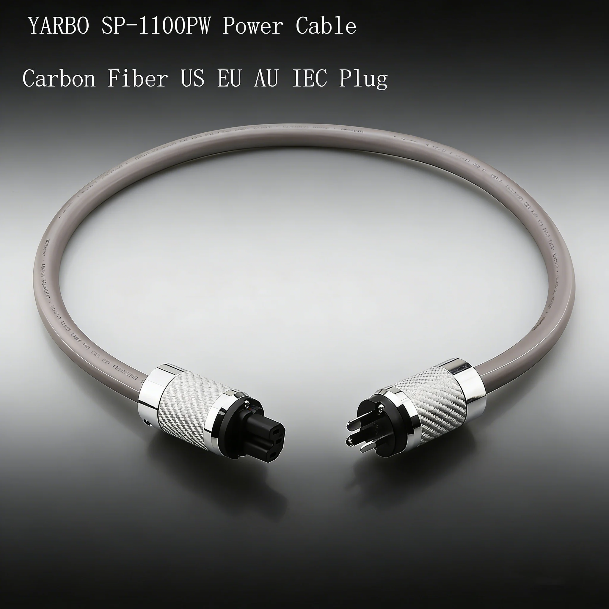 

YARBO SP-1100PW OCC Медный Hi-Fi кабель питания с углеродным волокном, вилки US EU AU IEC