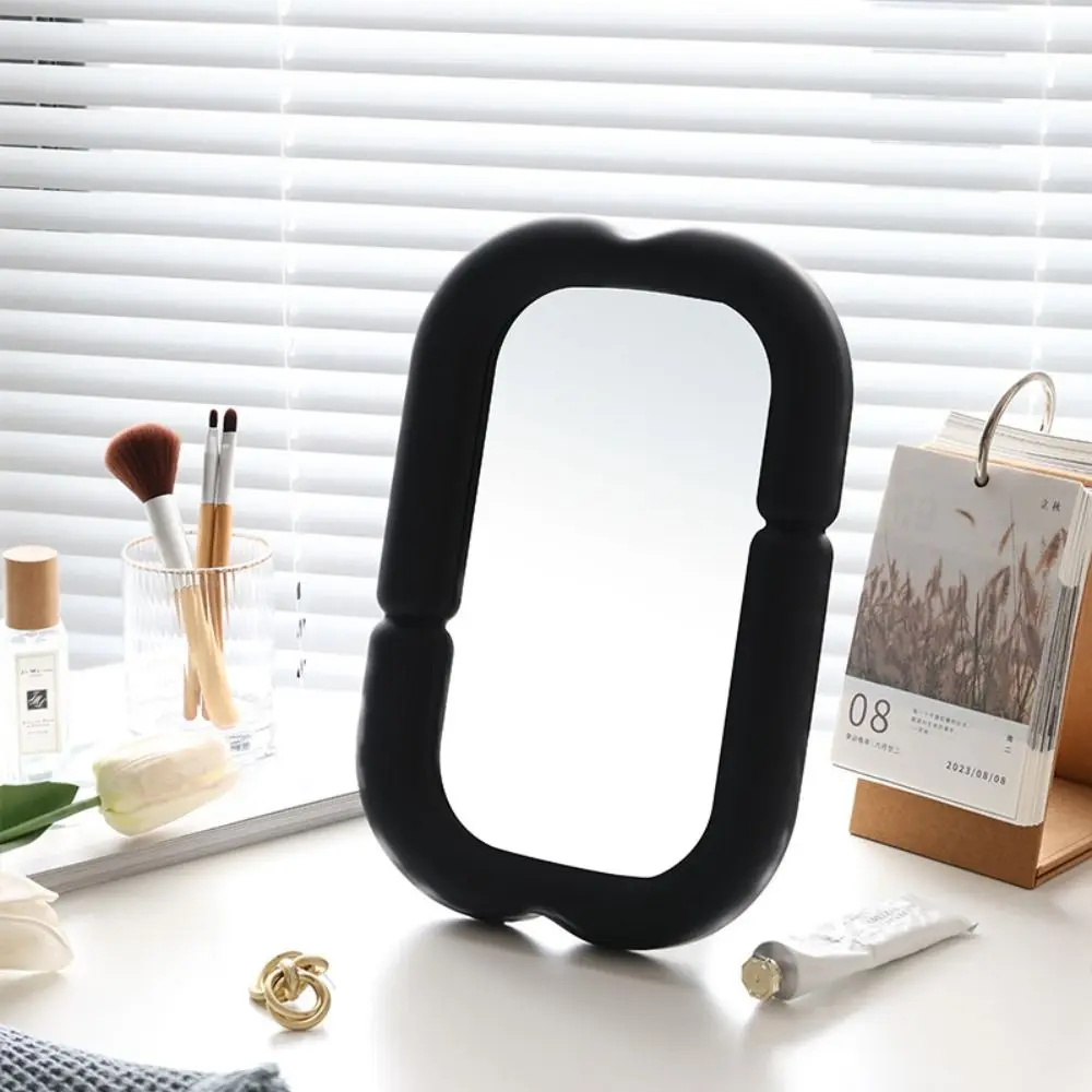 INS HD Makeup Mirror Irregular Macaron Beauty Mirror Creative Vintage Vanity Mirror Bathroom