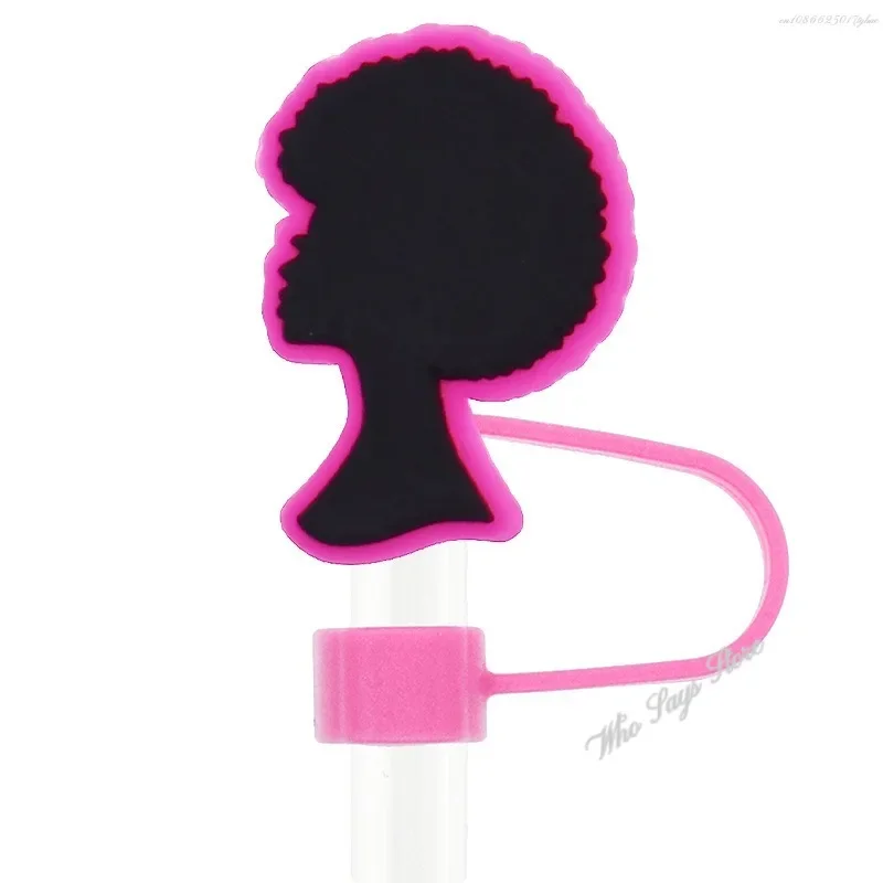 Straw Cover Cap 10MM Drink Straw Plug Reusable Splash Proof Drinking Fit Cup Straw Cap Charms Pendant